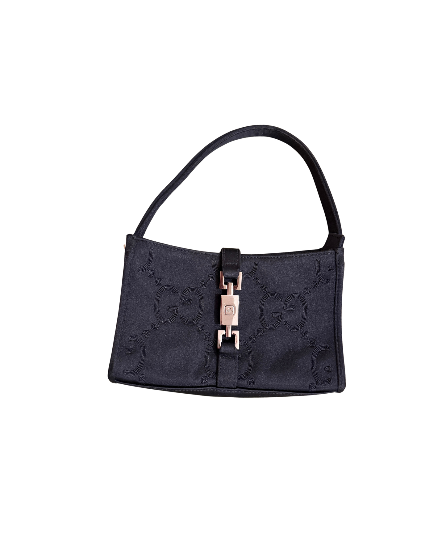 Gucci Black Monogram Jackie Mini Handbag