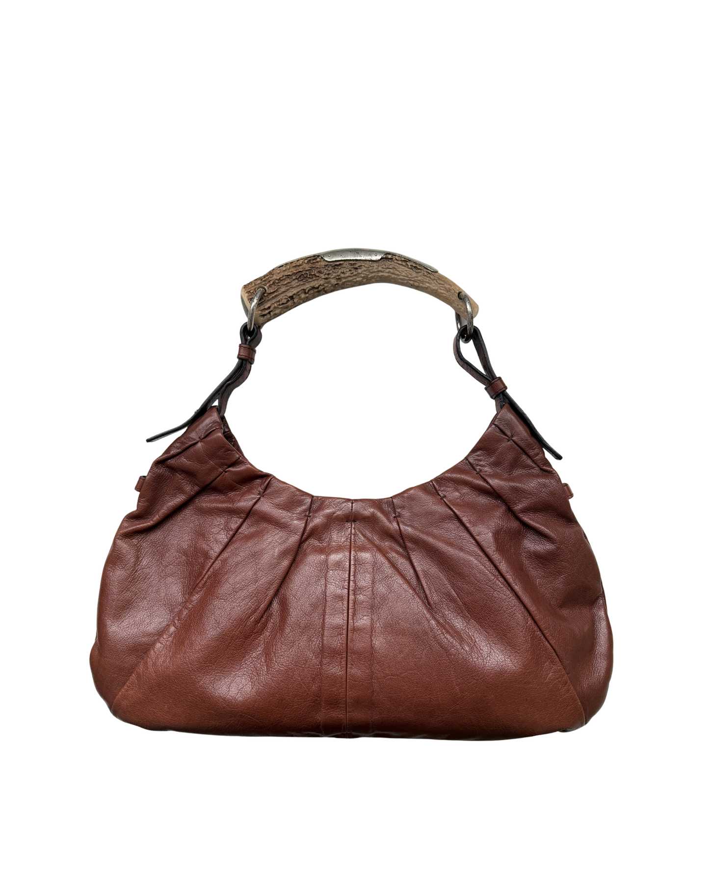 Available | YSL Mombasa Brown Leather Rive Gauche Bag