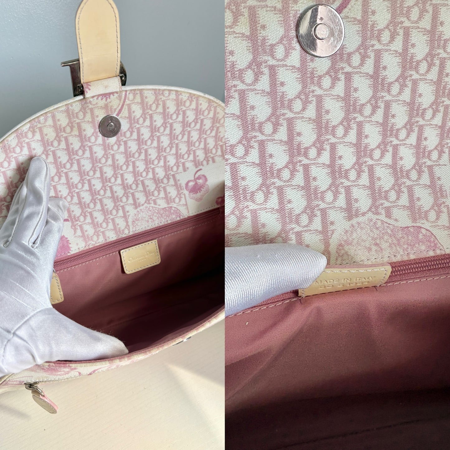 Christian Dior Cherry Blossom Chain Shoulder Bag