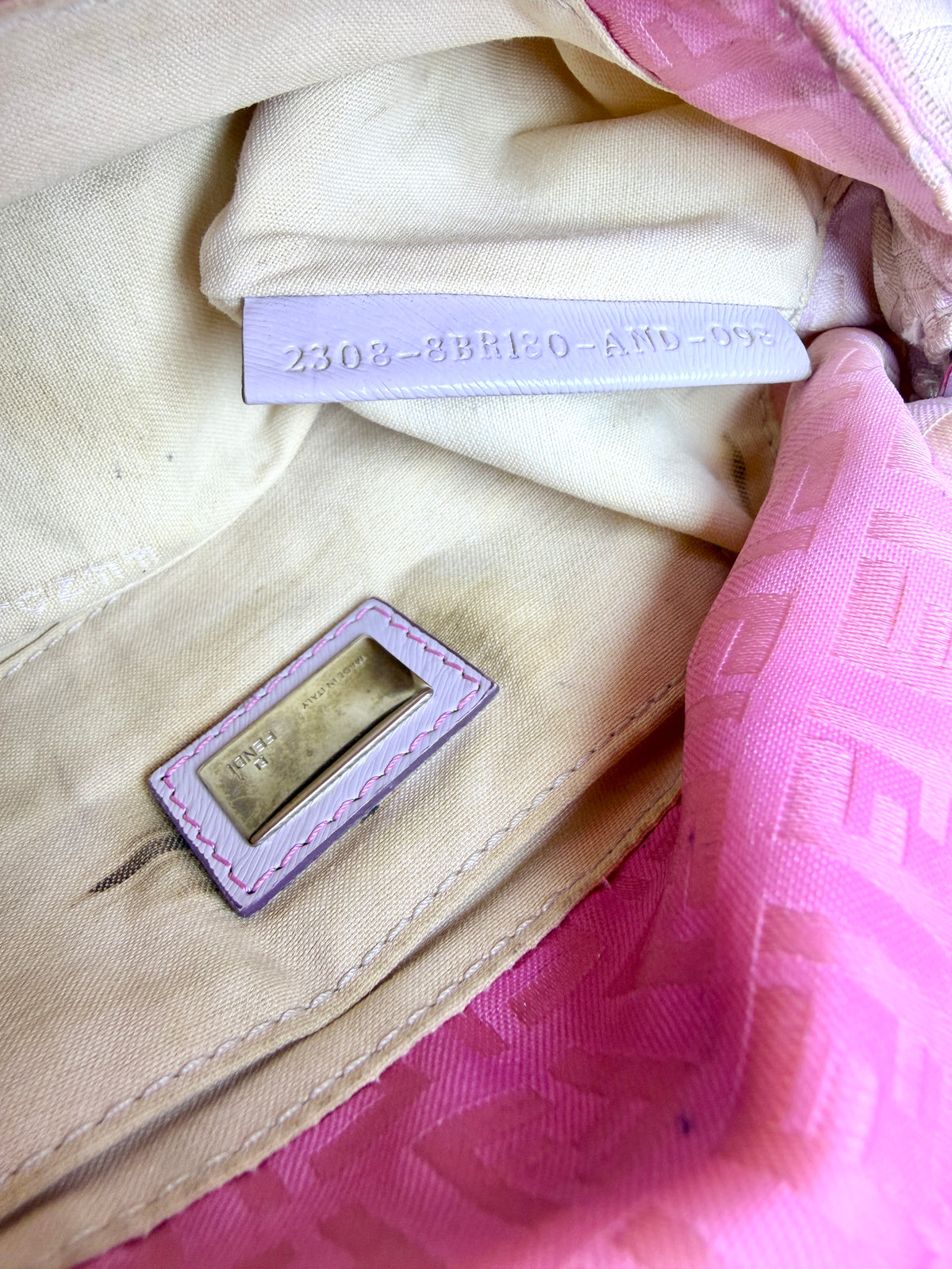 Fendi Zucchino Ombre Tie-Dye Mini Mamma Baguette – Pink