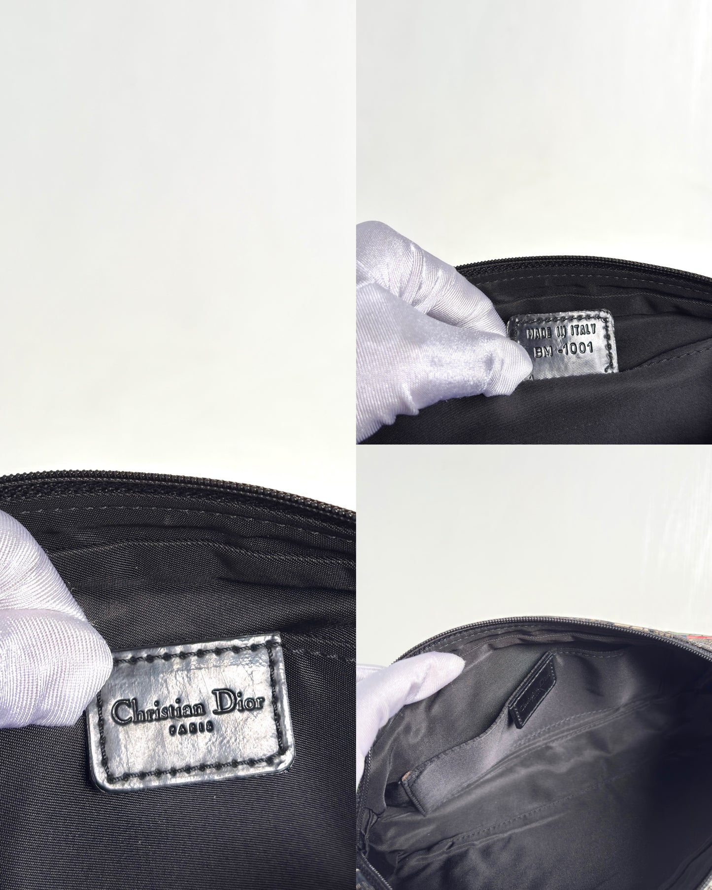 Available | Christian Dior FW01 Embellished No.1 Floral Jacquard Shoulder Bag – Multicolor