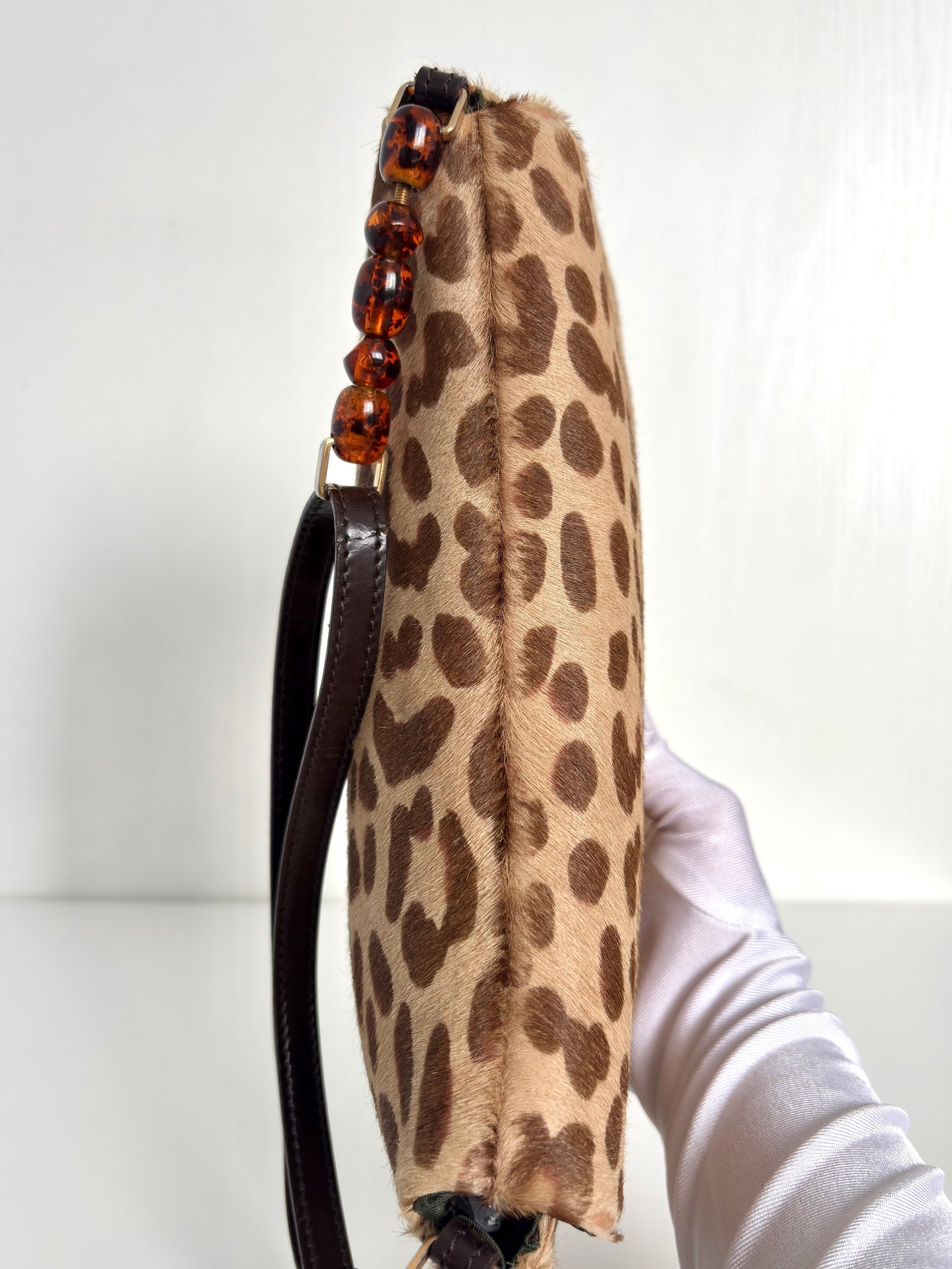 Available | Christian Dior Malice Pearl Leopard Handbag