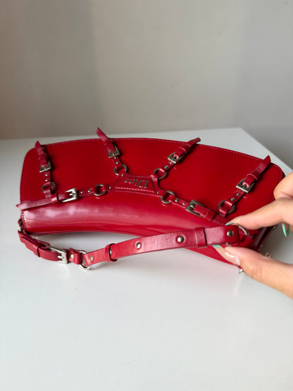 AVAILABLE | Christian Dior Bondage Clutch – Rouge