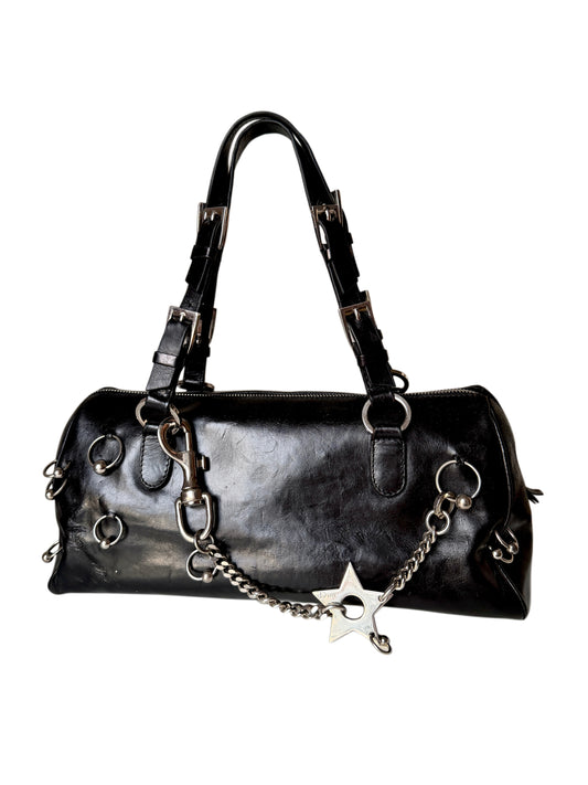 AVAILABLE | Christian Dior Hardcore Pierced Boston Bag – Black