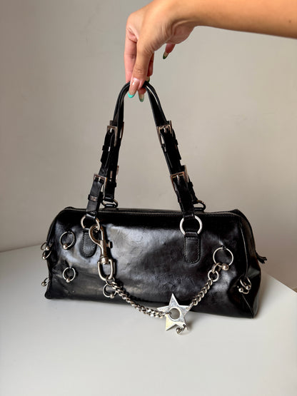 AVAILABLE | Christian Dior Hardcore Pierced Boston Bag – Black