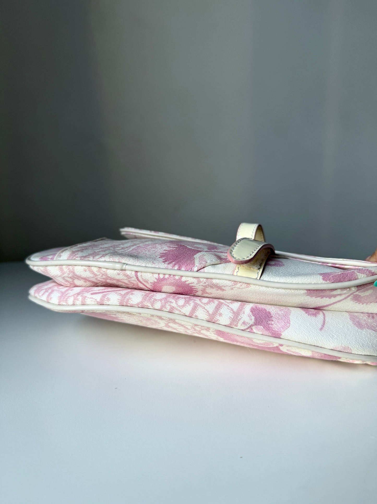 AVAILABLE | Christian Dior Cherry Blossom Saddle Bag – Pink