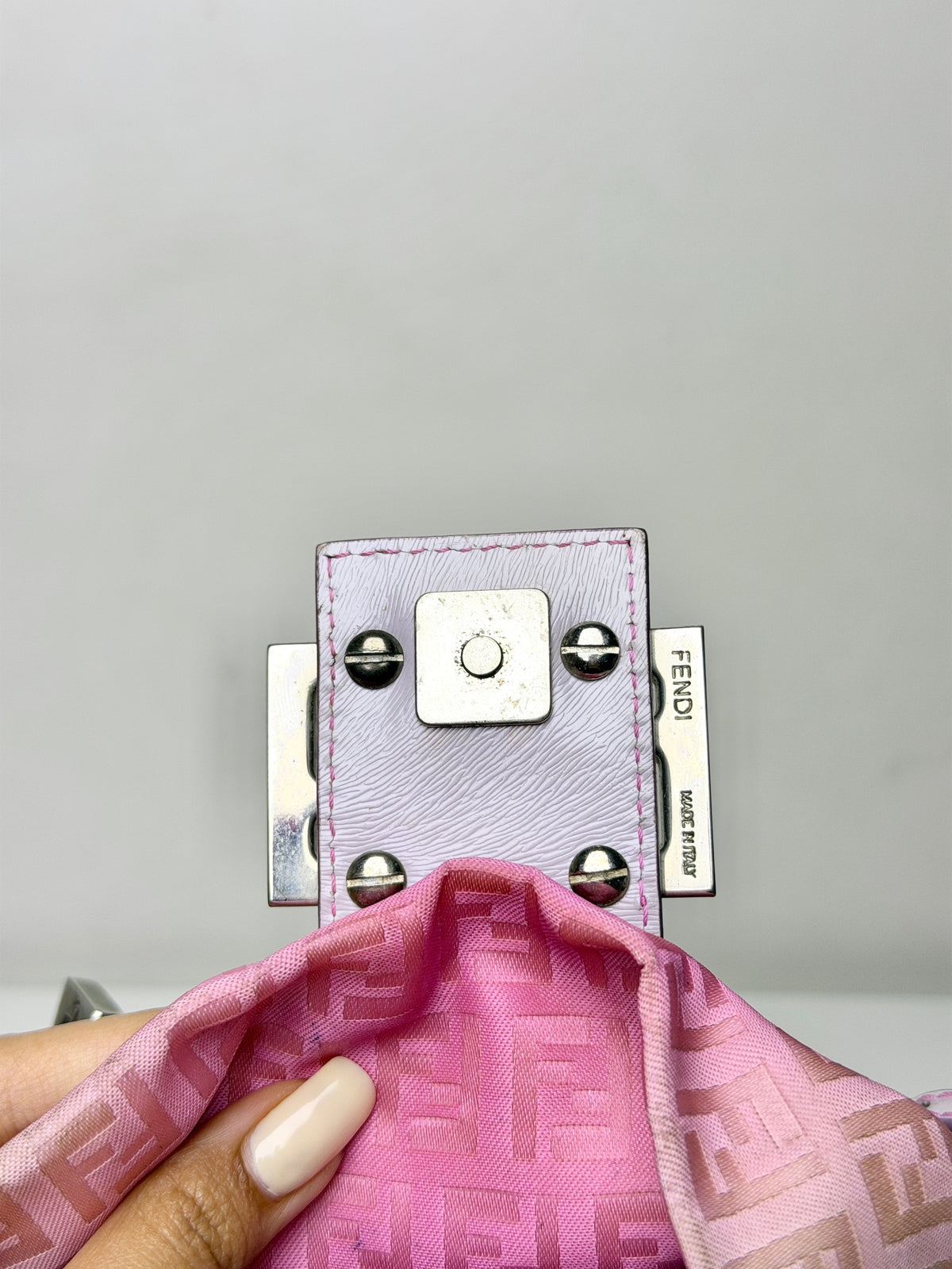 Fendi Zucchino Ombre Tie-Dye Mini Mamma Baguette – Pink