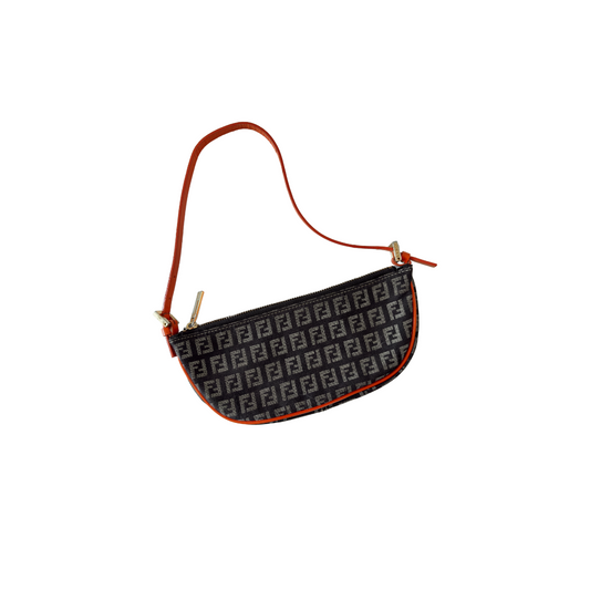 FENDI Zucchino Orange Pochette