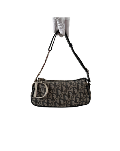 Dior D Charm Spellout Pochette Bag