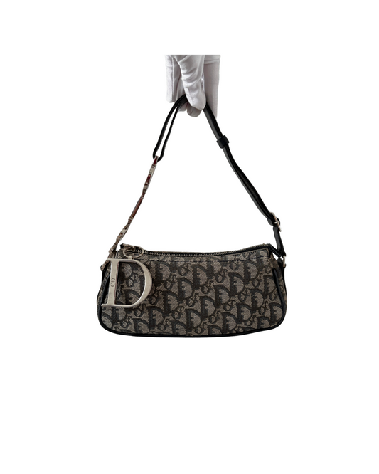 Dior D Charm Spellout Pochette Bag