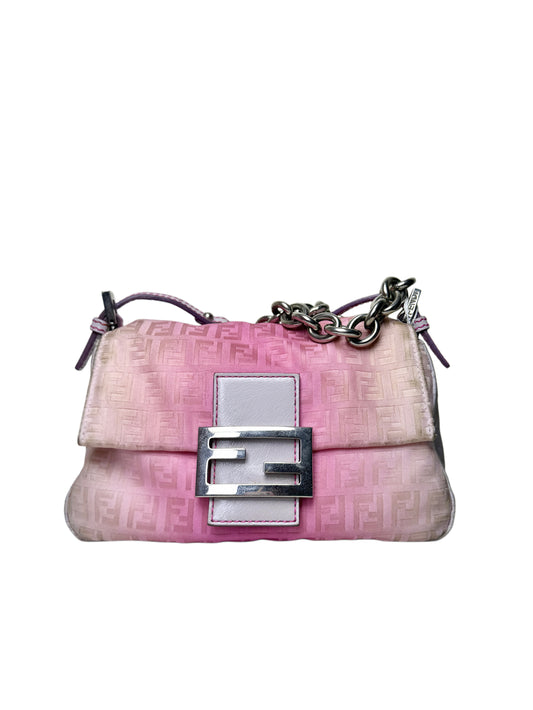 Fendi Zucchino Ombre Tie-Dye Mini Mamma Baguette – Pink