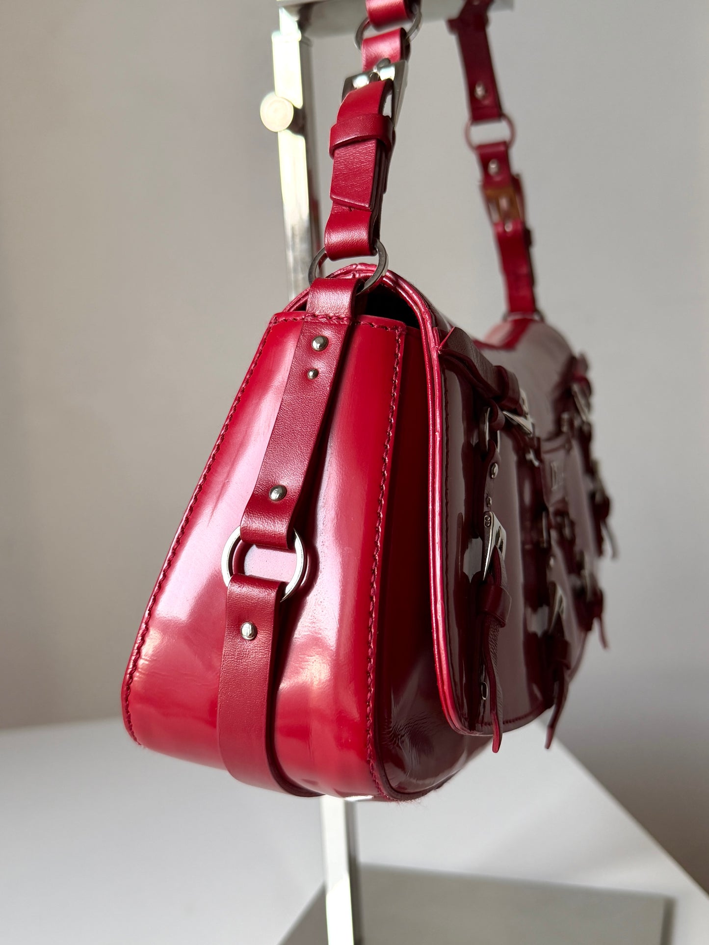 AVAILABLE | Christian Dior Bondage Clutch – Rouge