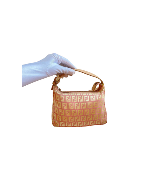 Fendi Zucca Mini Handbag Pink
