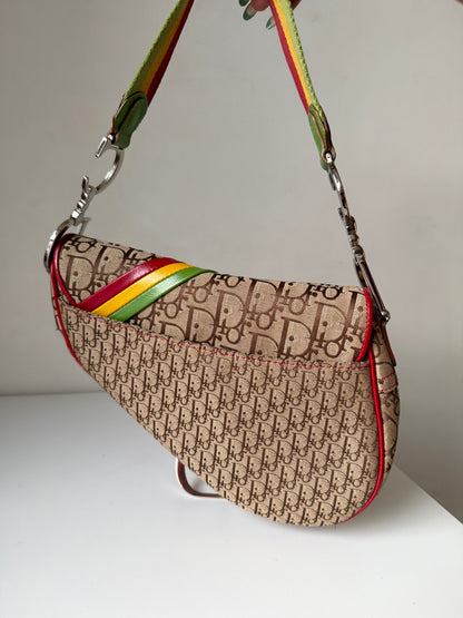 AVAILABLE | Christian Dior Rasta Saddle Bag – 2004