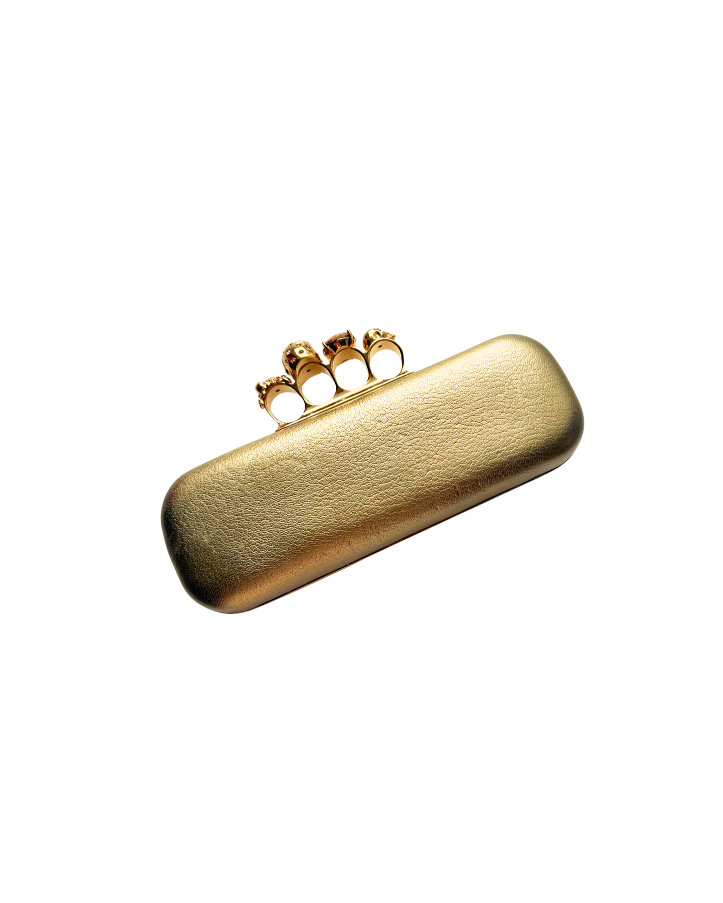 Mcqueen Gold Knuckle Clutch