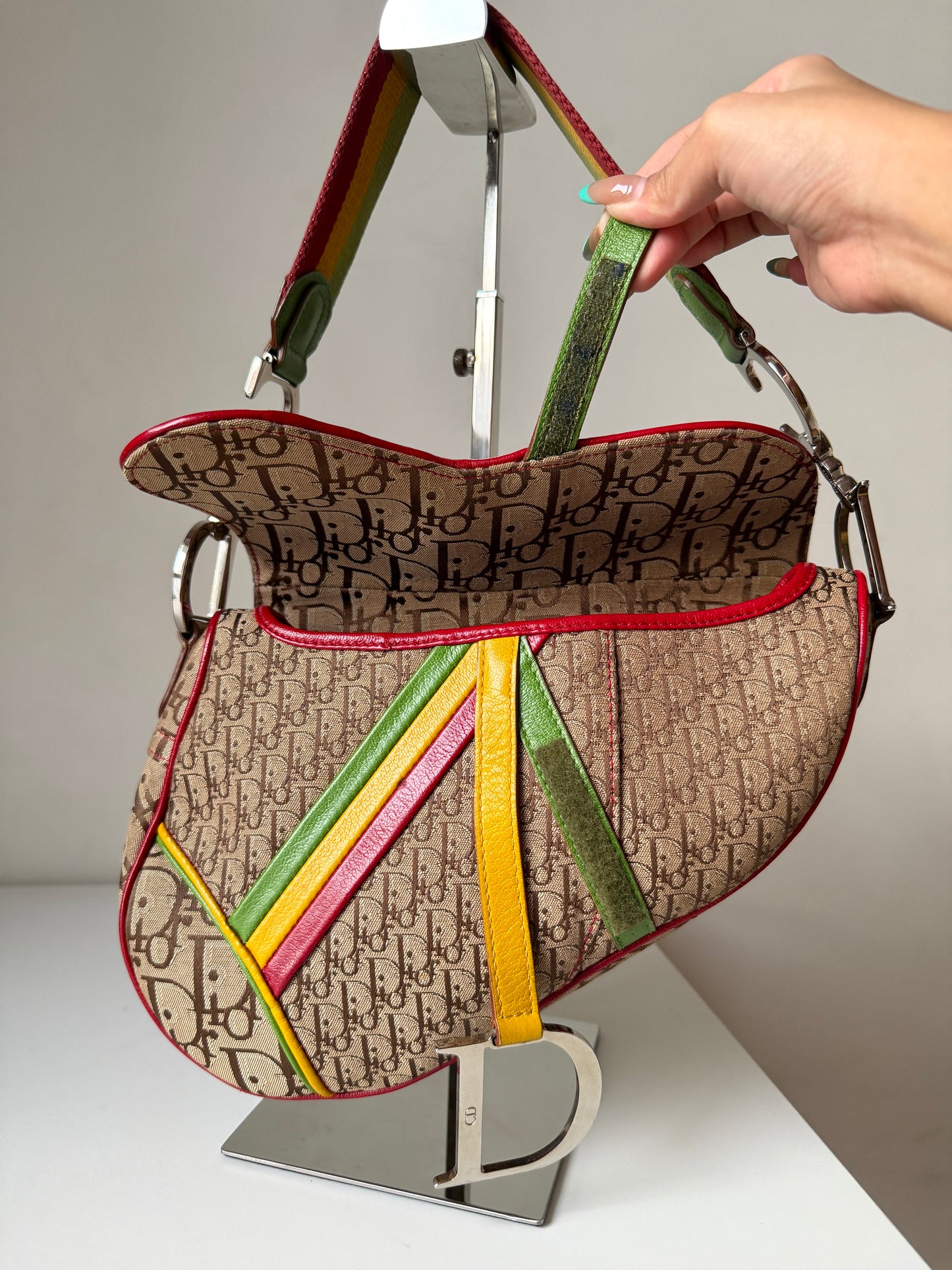 AVAILABLE | Christian Dior Rasta Saddle Bag – 2004