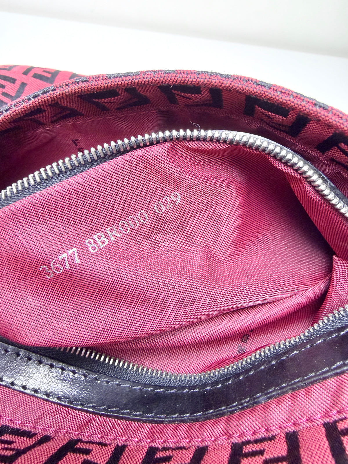 Fendi Zucchino Baguette Bag – Red