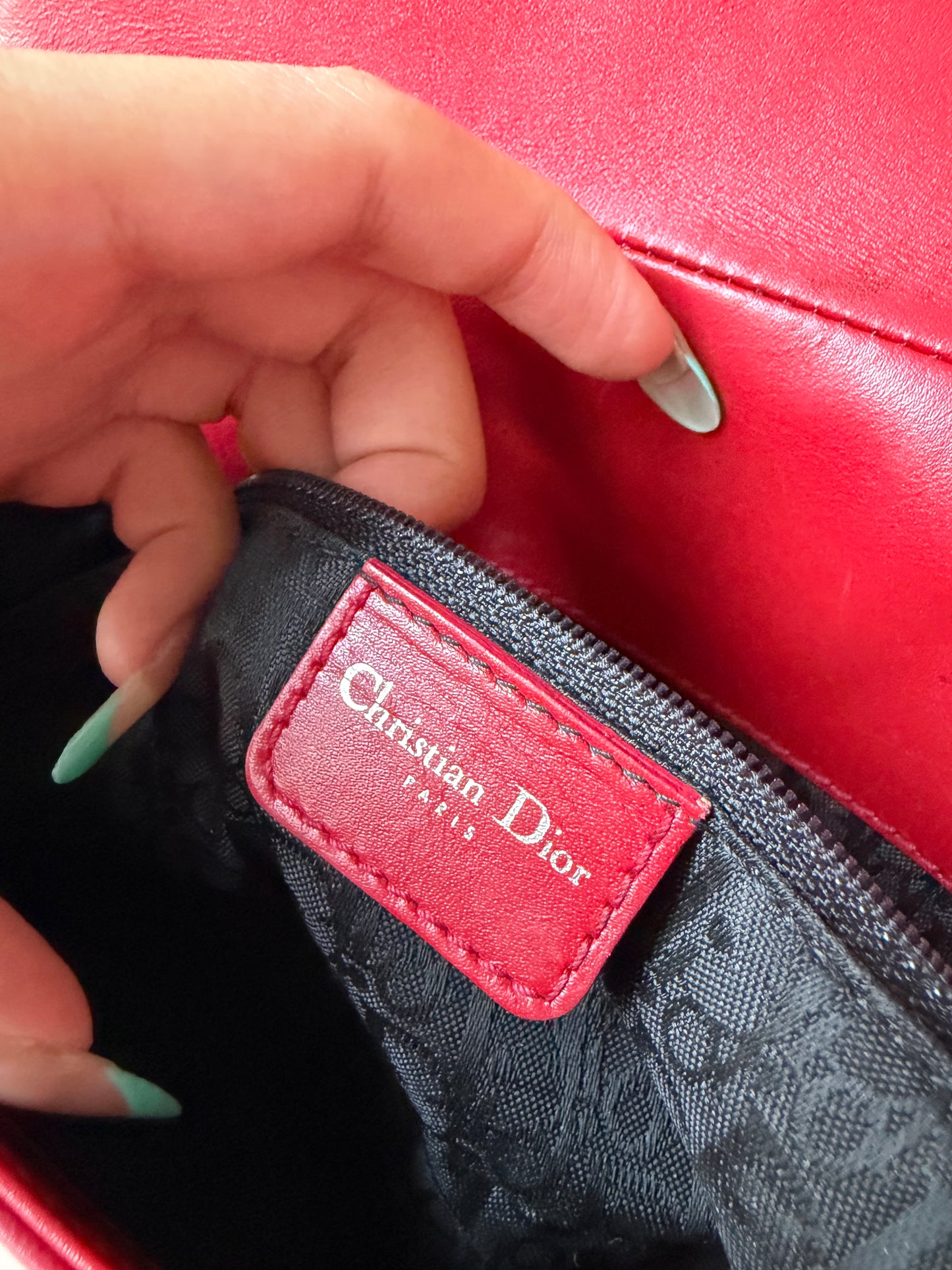 AVAILABLE | Christian Dior Bondage Clutch – Rouge