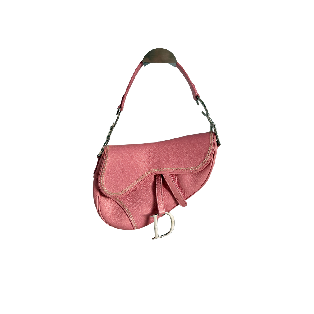 Christian Dior Sakura Pink Saddle Leather