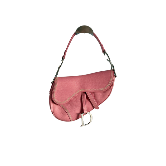 Christian Dior Sakura Pink Saddle Leather