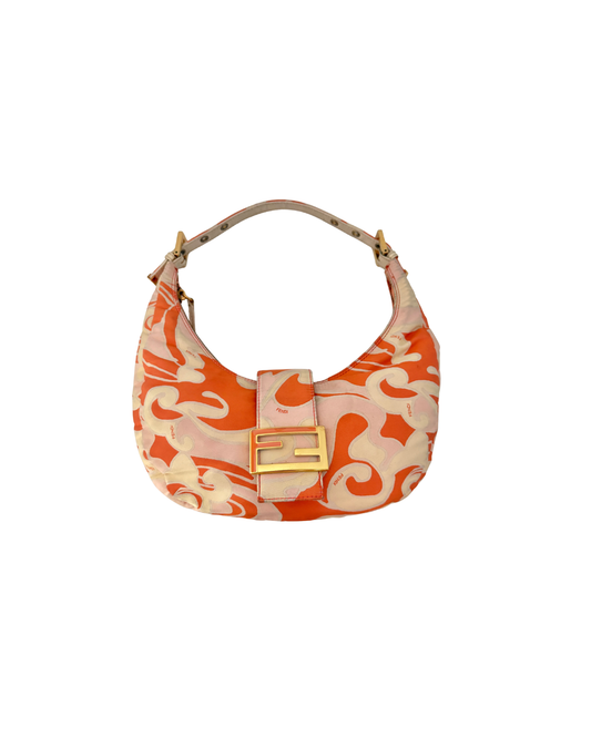 Available | Fendi Swirl Croissant Shoulder Bag