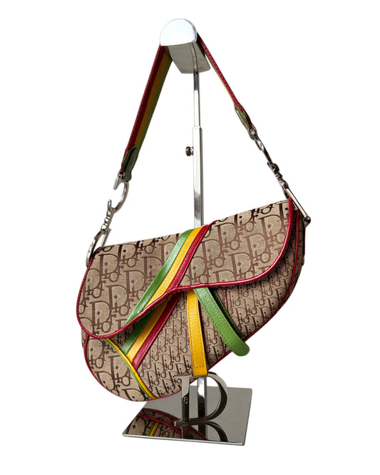 AVAILABLE | Christian Dior Rasta Saddle Bag – 2004