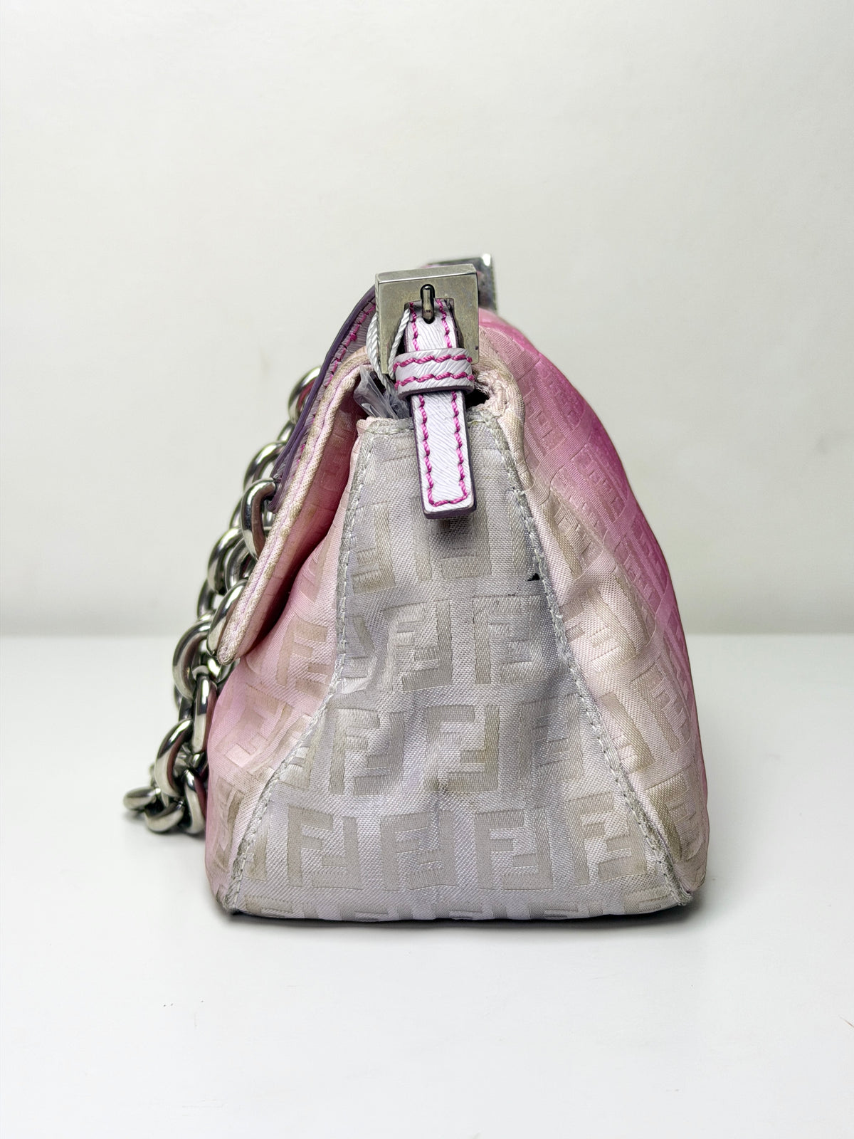 Fendi Zucchino Ombre Tie-Dye Mini Mamma Baguette – Pink