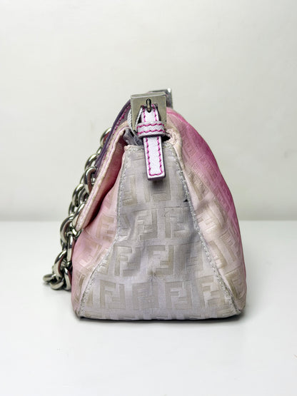 Fendi Zucchino Ombre Tie-Dye Mini Mamma Baguette – Pink
