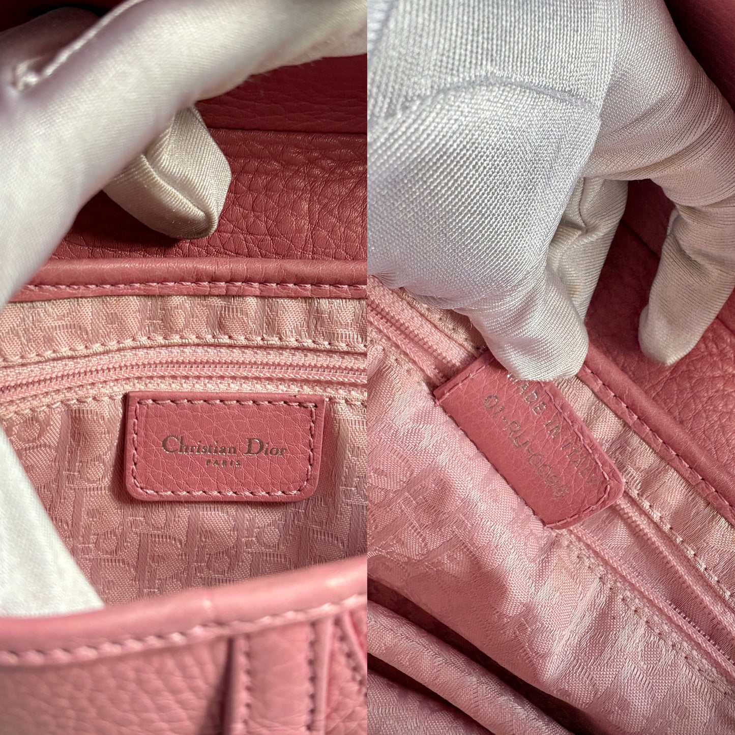 Christian Dior Sakura Pink Saddle Leather