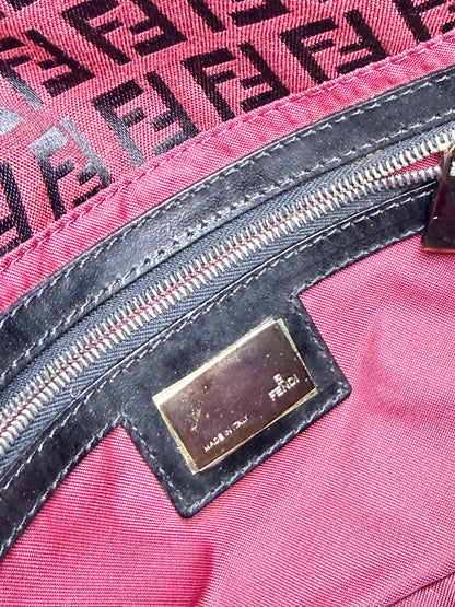 Fendi Zucchino Baguette Bag – Red