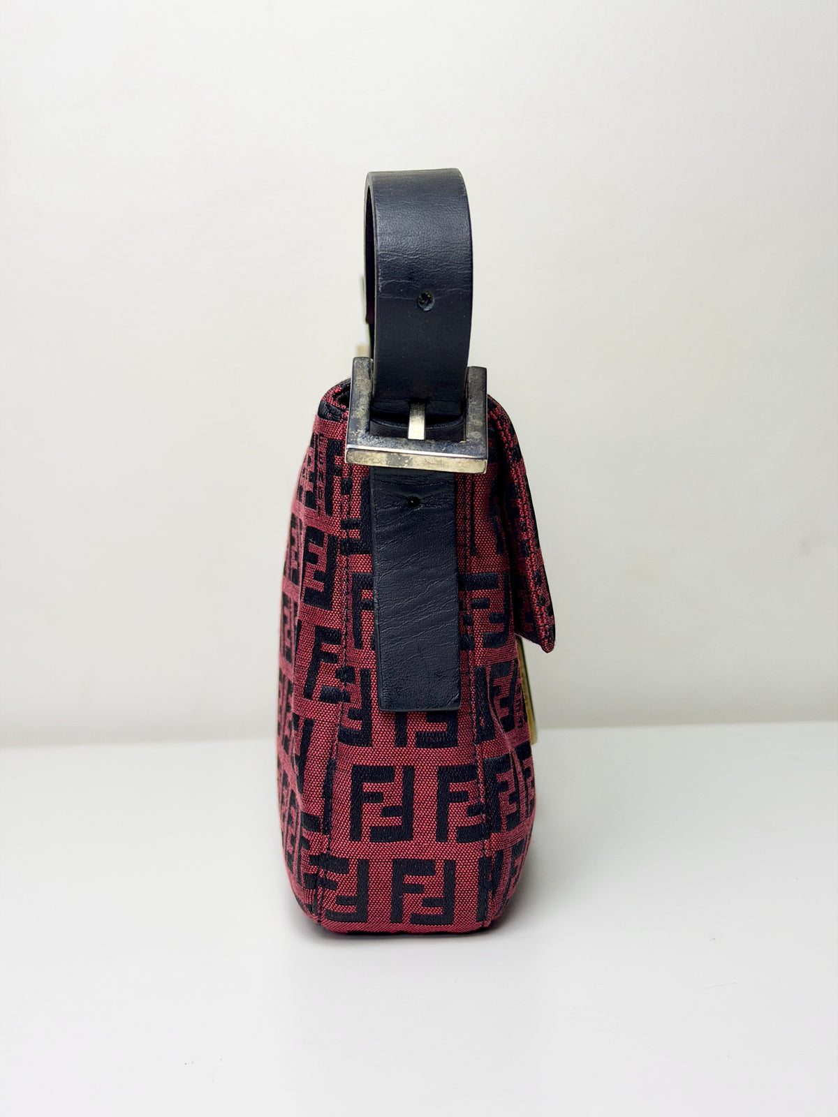 Fendi Zucchino Baguette Bag – Red