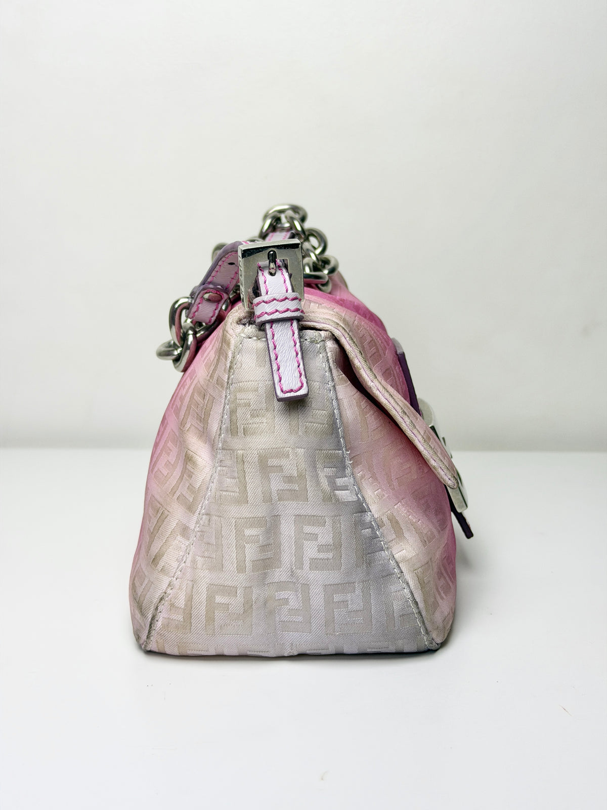 Fendi Zucchino Ombre Tie-Dye Mini Mamma Baguette – Pink