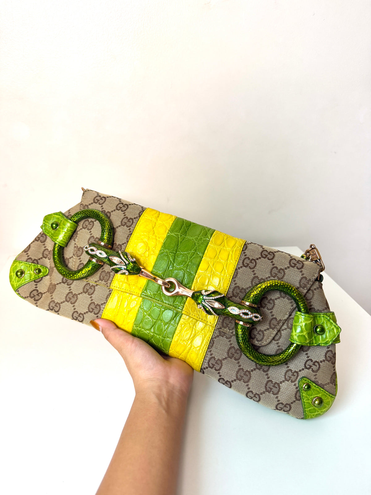 AVAILABLE | Gucci F/W 2004 Tom Ford Dragon Horsebit Bag