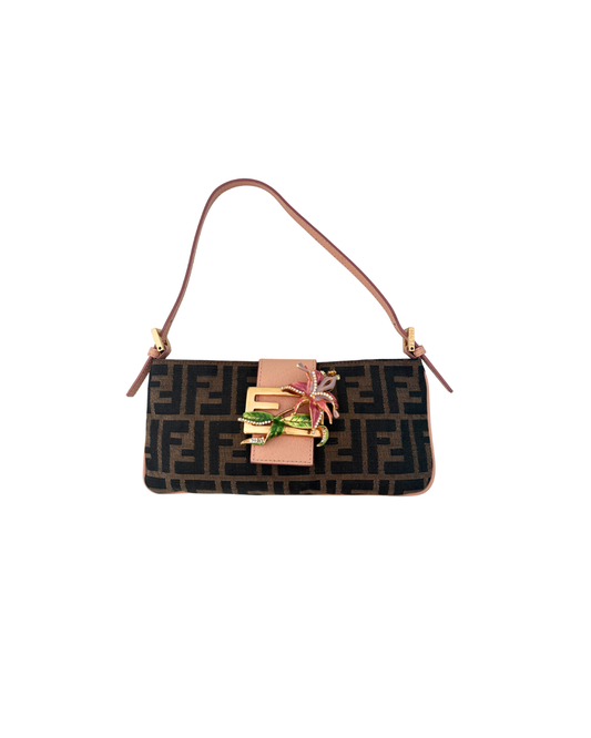 Available | FENDI Orchid Zucca Mini Pochette