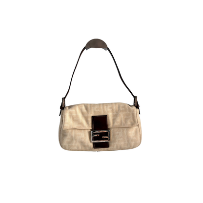 Fendi Monogram Beige Baguette