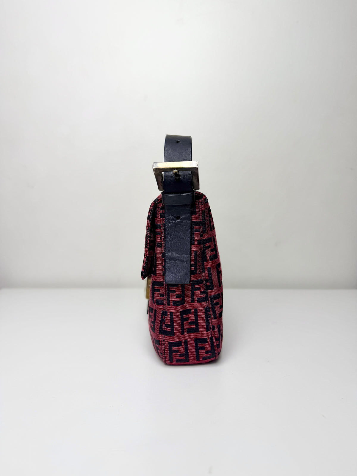 Fendi Zucchino Baguette Bag – Red