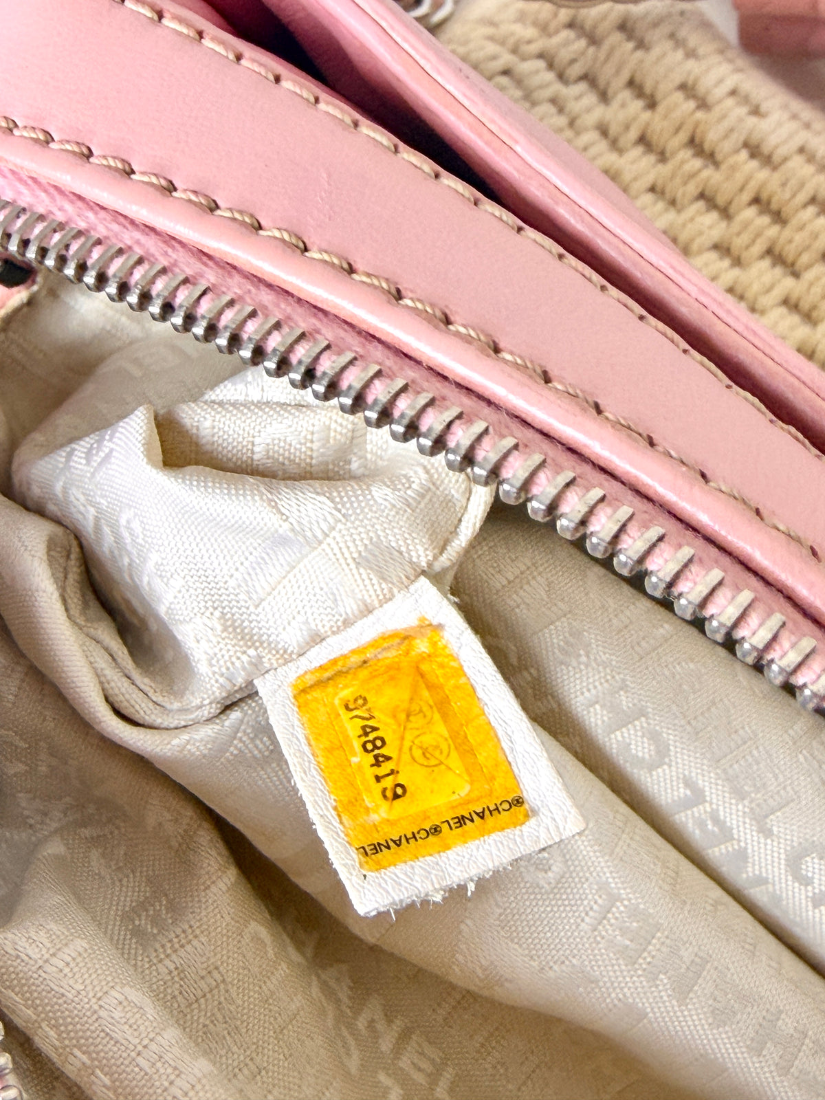 Chanel LAX Accordion Shoulder Bag – Pink & Cream Woven
