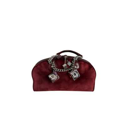 Christian Dior Suede Dice Gambler Bag