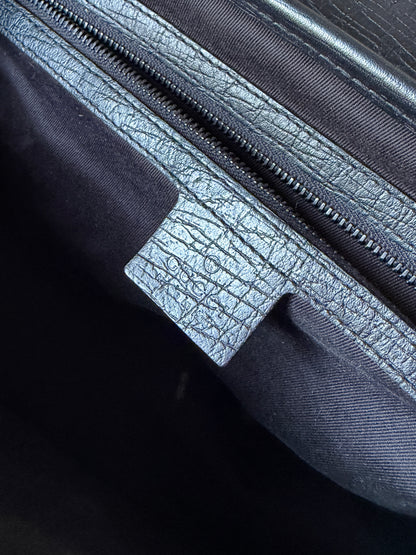 AVAILABLE | Gucci GG Canvas Bamboo Bullet Medium – Black
