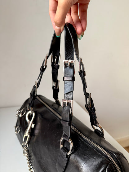 AVAILABLE | Christian Dior Hardcore Pierced Boston Bag – Black