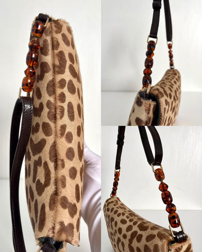 Available | Christian Dior Malice Pearl Leopard Handbag