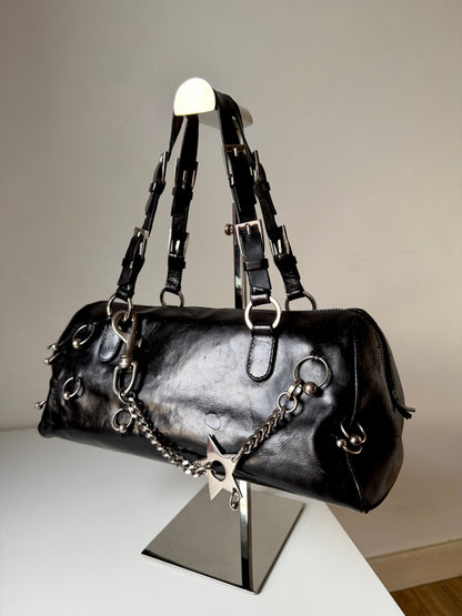 AVAILABLE | Christian Dior Hardcore Pierced Boston Bag – Black