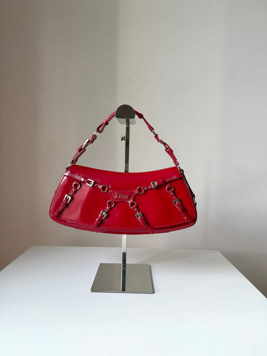 AVAILABLE | Christian Dior Bondage Clutch – Rouge