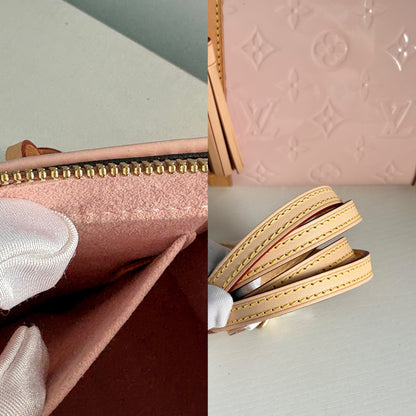 Louis Vuitton Vernis Neo Triangle Rose Ballerine Handbag