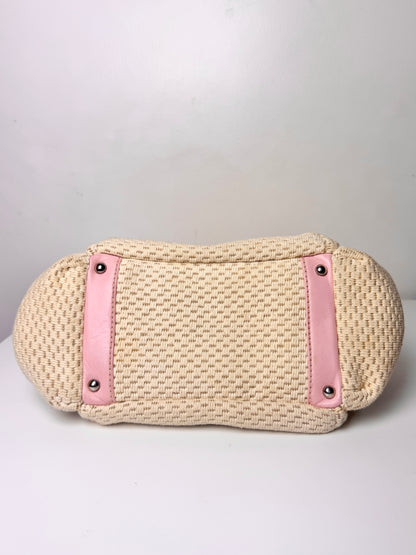 Chanel LAX Accordion Shoulder Bag – Pink & Cream Woven