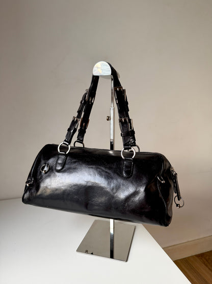 AVAILABLE | Christian Dior Hardcore Pierced Boston Bag – Black