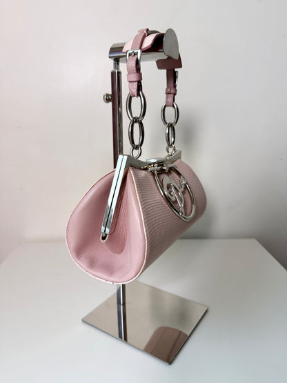 AVAILABLE | Christian Dior Diva Pink Phyton Handbag