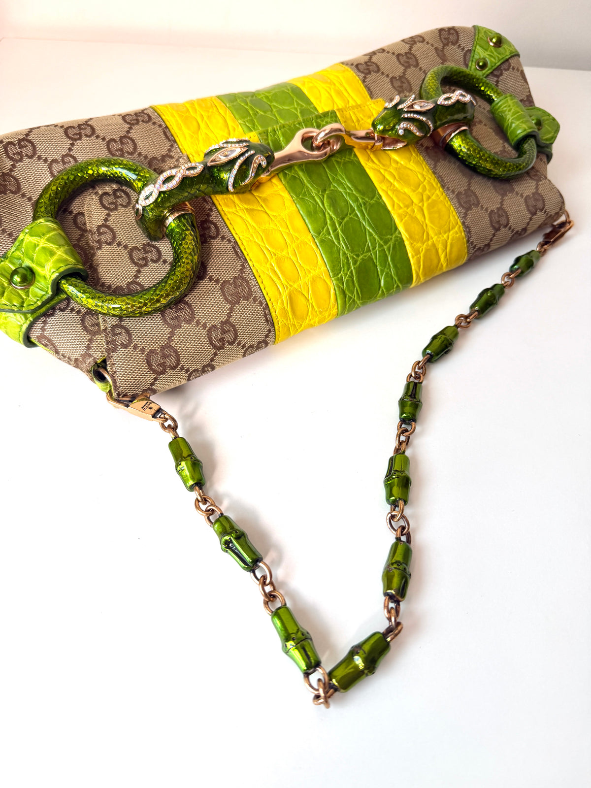 AVAILABLE | Gucci F/W 2004 Tom Ford Dragon Horsebit Bag