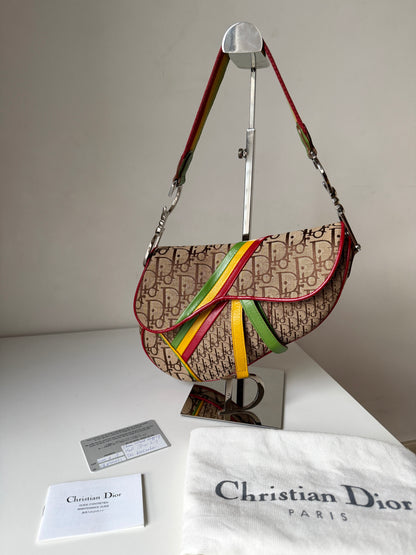 AVAILABLE | Christian Dior Rasta Saddle Bag – 2004