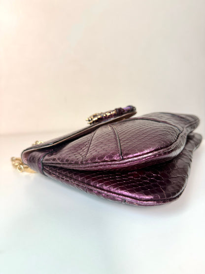 AVAILABLE | Gucci F/W 2004 Phyton Dragon Horsebit by Tom Ford – Purple